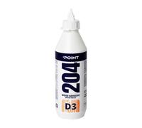 Point Colla Per Legno D3 Pva 1000 Ml Ultra Resistente All'Acqua Per Mobili Legno Duro Compensato Mdf E Altro Ad Asciugatura Rapida Trasparente