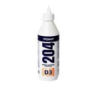 POINT Colla per legno ultra forte resistente all'acqua D3 PVC da 200 ml - colla PVA trasparente ad asciugatura rapida per mobili, legno duro, compensato, MDF e altro
