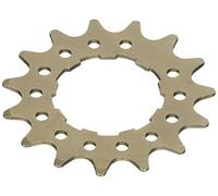Point Distanziale per Bici Singlespeed monomarcia. CR-Mo Stahl, Argento (Silber), 15 Denti