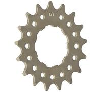 Point Distanziale per bici Singlespeed monomarcia. Cr-Mo Stahl, Argento (silber), 17 denti