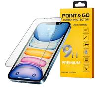 POINT&GO X3 Pellicola proteggi schermo in vetro temperato per iPhone 12/12 Pro (6,1 pollici): antigraffio, anti-impronte, durezza 9H, ultra trasparente e resistente, senza bolle, perfetta vestibilità