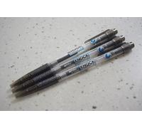 POINT & LINE KNOCK 0,5 mm penna a sfera inchiostro gel set da 3 pezzi (nero)
