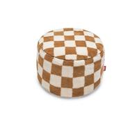Point Pouf Teddy Scacchi/ Crema Mandorle