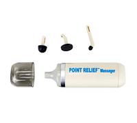 Point Relief - Mini-massaggiatore a batteria per alleviare il dolore, alleviare la tensione e massaggi, bianco - 14-1050