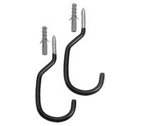 Point, Supporto per Bicicletta con Gancio da soffitto - gummiert - INKL. Befestigungsmaterial, Argento (Silber)