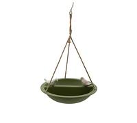 Point-Virgule Abbeveratoio per uccelli selvatici da appendere, in fibra di bambù, verde, 27 x 27 x 6 cm