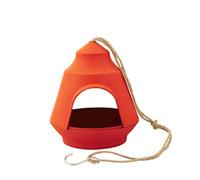 Point-Virgule Mangiatoia da appendere per uccelli, balcone, mangiatoia per uccelli, arancione, 17,7 x 17,9 x 15,5 cm