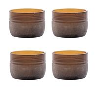 Point-Virgule Set di 4 ciotole in vetro upcyclé ramato, 100 ml