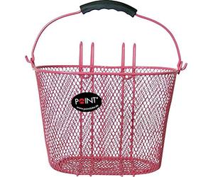 Point VR Colour 05107700 - Cestino per Bicicletta da Bambino 25 x 16 x 16 cm, Colore: Rosa