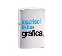 Point20.it - Accendino benzina personalizzato con foto modello zip gadget idea regalo fidanzati anniversario festa del papà mamma cucina natale