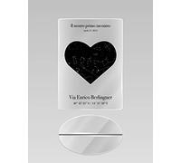 Point20.it - StarPlex - Idea Regalo Costellazione di Coppia personalizzata con Segno Zodiacale del Vostro Primo Incontro - Anniversario, ricorrenze, San Valentino (20x30 cm. - CON BASE, Senza segno)