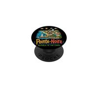 Pointe-Noire Congo disegnato a mano souvenir da viaggio regalo punto di riferimento PopSockets PopGrip Adesivo