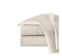 pointehaven 620-qbn 620TC Long Staple Cotton Deep Pocket Oversized Sheet Set, Bone, Queen