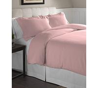 pointehaven Flannel Oversized Duvet Set Copripiumino Oversize in Flanella, Full/Queen, Quarzo Rosa, Cotone