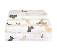 pointehaven Heavy Weight Set Lenzuola Flanella, Cani Invernali, Coppia