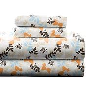 pointehaven Pesante Stampato Flanella Sheet Set, Flanella, Winter Breeze, x-Large