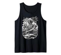 Pointer Bere caffè Ghiaccio su un'altalena b&w DIGOR Divertente Canotta