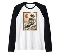 Pointer Tedesco a Pelo Corto Surf Giapponese Kanagawa Maglia con Maniche Raglan
