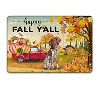 Pointer Tedesco A Pelo Corto, Zucca Di Felice Autunno Zerbino Di Benvenuto Confortevole Tappeti D'Ingresso Resistente Tappeto Ingresso Casa Per Interno Balcone Terrazzo 40X60Cm