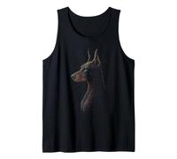 Pointillism Art Dog Lover Puppy DOT Style Opera d'Arte Canotta