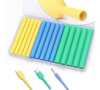 Pointool Guaina Termorestringente, 3:1, 6,4 mm/7,9 mm/9,5 mm, Tubo Termorestringente Guaine Termorestringenti Autosaldanti Riparazione e Protezione di Cavi per Telefoni ed Auricolari, Giallo&Blu&Verde