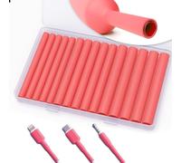 Pointool Guaina Termorestringente, 3:1, 6,4 mm/7,9 mm/9,5 mm, Tubo Termorestringente Guaine Termorestringenti Autosaldanti Riparazione e Protezione di Cavi per Telefoni ed Auricolari, Rosso
