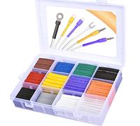 Pointool kit guaina termorestringente, rapporto 2:1, 12 misure, assortimento di guaine termorestringenti per riparazioni di fili, saldatura, cablaggio automobilistico, 11 colori, 650 PZ