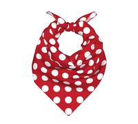 Pois bianchi su rosso,Sciarpa bandana per uomo e donna - Bandane eleganti e versatili per il collo e la testa