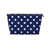 Pois blu navy, Borsa da toilette Borsa per trucco Borsa per cosmetici Borsa da toilette da viaggio portatile