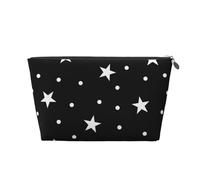 Pois E Stella In Bianco E Nero, Borsa da toilette Borsa per trucco Borsa per cosmetici Borsa da toilette da viaggio portatile