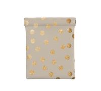 Pois glitter beige e oro, Spremere il portafoglio superiore da donna Borsa portaoggetti Piccola portamonete Portamonete