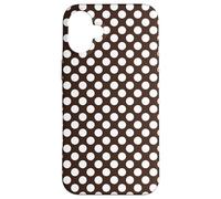 Pois marroni e bianchi per donne e ragazze a pois Custodia per iPhone 16 Plus