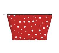 Pois Rossi E Bianchi, Borsa da toilette Borsa per trucco Borsa per cosmetici Borsa da toilette da viaggio portatile