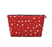 Pois Rossi E Bianchi, Borsa da toilette Borsa per trucco Borsa per cosmetici Borsa da toilette da viaggio portatile