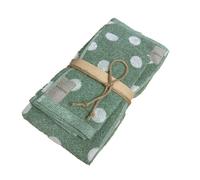 POIS - Set 1+1 coppia asciugamano viso ospite in spugna di cotone bolli Fazzini