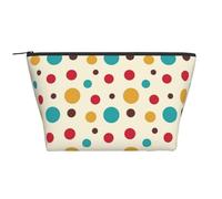 Pois vintage, Borsa da toilette Borsa per trucco Borsa per cosmetici Borsa da toilette da viaggio portatile