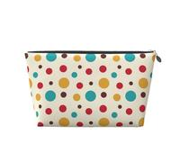 Pois vintage, Borsa da toilette Borsa per trucco Borsa per cosmetici Borsa da toilette da viaggio portatile