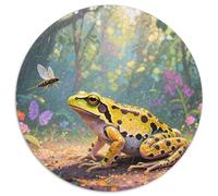Poison Dart Frog 1000 Pezzi Wildlife Puzzle Circolare Divertimento Festa Aziendale Regalo Per Adulti E Bambini Da 14 Anni E Più 1000pcs (67.5x67.5cm)