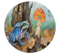 Poison Dart Frog 1000 Pezzis Puzzle Rotondo Classico Animali Di Tutto Il Mondo Per Educativo Per Adulti Puzzle Arte Idea Regalo Per Lei O Lui 1000pcs (67.5x67.5cm)