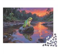 Poison Dart Frog Puzzle 1000 Pezzi Puzzle Per Adulti E Ragazzi Tropical Rain Forest Puzzle In Legno ManiSul Gioco Regalo Per Amore E Amico 1000pcs (75x50cm)