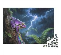 Poison Dart Frog Puzzle 1000 Pezzi Puzzle Per Adulti Jungle Animals Puzzle Difficile Sfida ManiSul Gioco Regalo Per Amore E Amico 1000pcs (75x50cm)