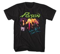 Poison Nothin But A Good Time T-Shirt Manica Corta Nero Cotone Girocollo