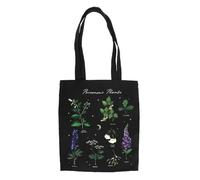 Poisonous Plants - Borsa tote in policotone, design gotico ispirato alla natura, ecologica e riutilizzabile, durevole, spaziosa e pratica, regalo perfetto per gli appassionati della natura e del