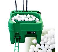 PoiToe Distributore Automatico di Palline da Golf con Supporto per Mazze a 6 Fori, Videoregistratore per Cellulare, Essenziale per Pratica e Analisi, Grande capacità, con Staffa di Supporto
