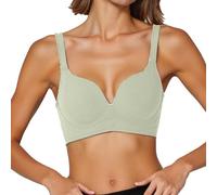 POIUIYQA Reggiseno Minimizer Taglie Forti da Donna Comodo per Quotidiana Coppe Piene Non Imbottite Senza Ferretto a Tenuta Forte