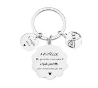 POIUYTRE Regali Portachiavi Fratello Amico Regalo Personalizzato per Fratello Amico Portachiavi Amicizia Regalo di Laurea Regalo Fratello Compleanno Regali Natale 2025 Offerte (2)