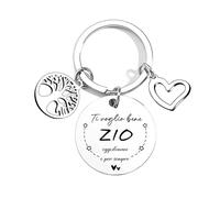 POIUYTRE Regalo Portachiavi Zio Regalo Compleanno Zio Regalo Portachiavi Zio e Nipote Regalo Per Zio Regalo Zio Natale Idee Regalo Zio Zio Vuoi essere il mio padrino? (6)