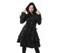 Poizen Industries Alice Coat Donna Cappotto invernale nero M 100% poliestere Regular