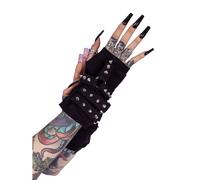 Poizen Industries Rowan Punk Gotico senza Dita Accessorio Guanti AG-ROWAN-B-1