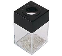 Pojemnik magnetyczny na spinacze maly transparentny czarny